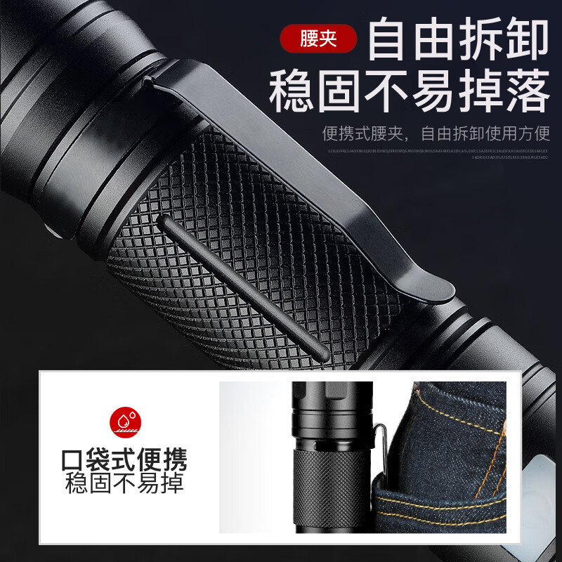 神火GT75变焦手电筒强光超长续航野外生存超亮远射军户外照明灯巡逻专用
