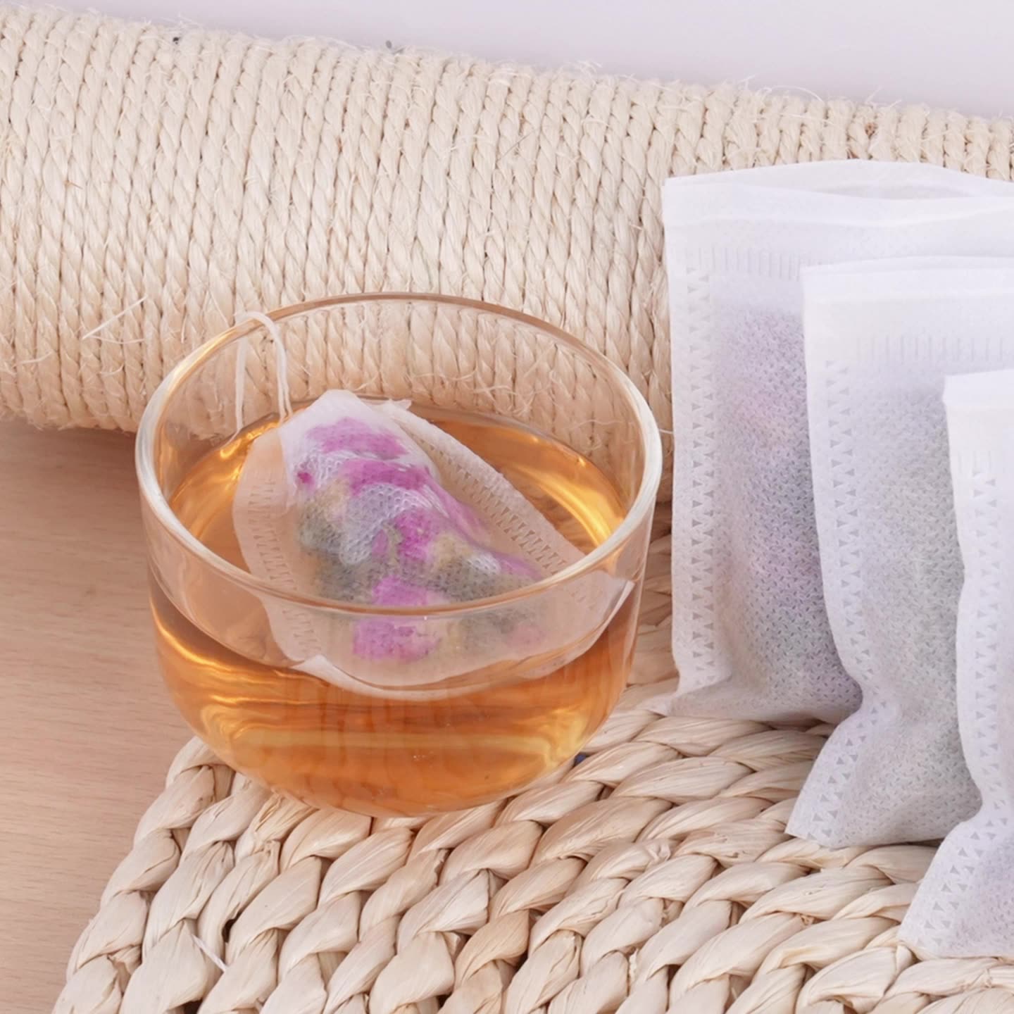 无纺布茶包袋食品级一次性煲汤卤料过滤袋 20x25厘米 500个装高清大图