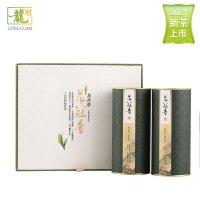 [2021新茶]G20峰会指定用茶 纯手工炒制西湖龙冠龙井茶叶绿茶龙冠香双罐组合装250g ZX