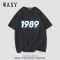 WAXY纯棉短袖T恤女2022年夏季韩版潮流学生宽松休闲卡通印花ins潮
