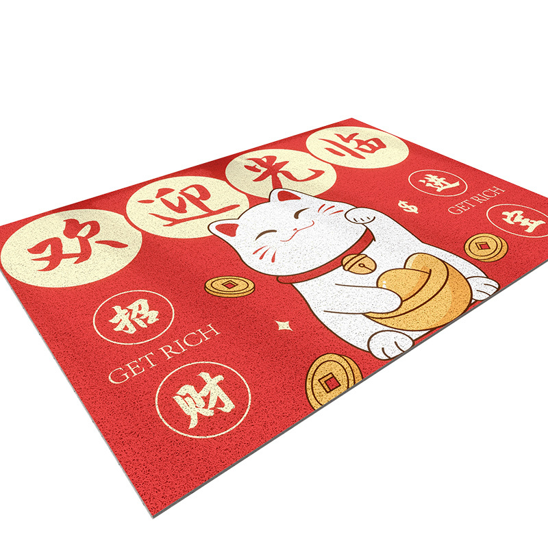 欢迎光临门垫进门脚垫酒店饭店地毯丝圈商用防滑地垫公司迎宾垫子