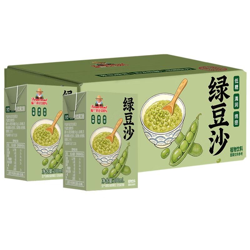 福兰农庄绿豆沙200mL*10