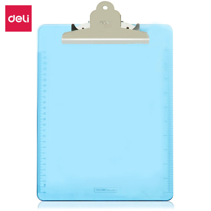 得力(deli) 9252 A4板夹书写垫板 文件夹板 板夹 写字板夹 浅蓝色