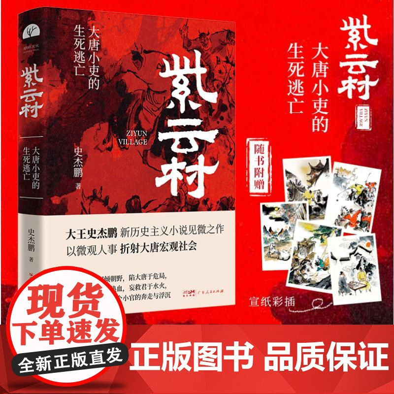 正版丨紫云村 大王史杰鹏著 大唐小吏的生死逃亡 以微观人事折射大唐宏观社会 一个小官的奔走与浮沉 长篇历史小说