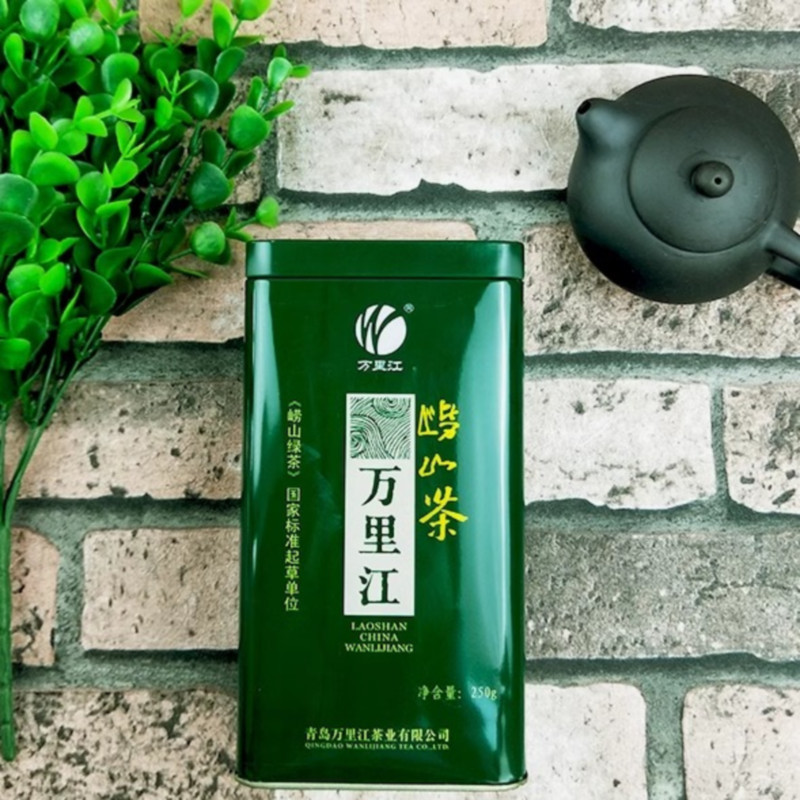 万里江(WANLIJIANG) 青岛特产 万里江绿茶新茶山茶 一斤(2罐装)高清大图