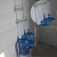 吸盘置物架3层洗手间卫生间置物架香皂盒肥皂盒收纳盒塑料吸盘架免壁式收纳电吹风吹风 免打孔三层四方架