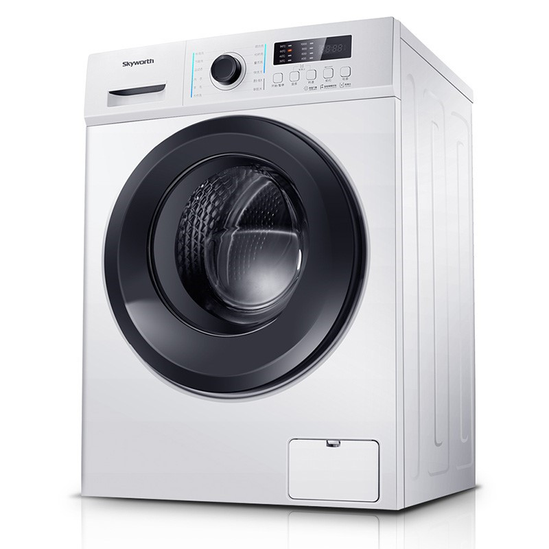 创维全自动滚筒洗衣机f7009su500w二级能效7kg高温洗强力除菌典雅白台