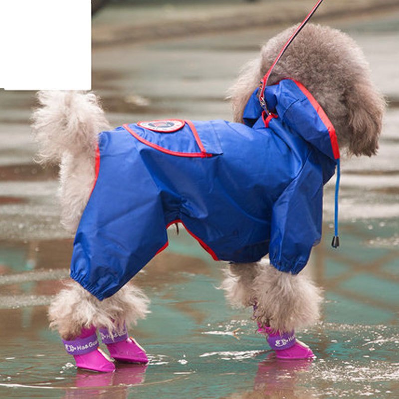 英伦小狗狗衣服泰迪比熊雨衣中型犬四脚宠物小型犬狗雨披春装夏装多色多款多功能宠物用品宠物服饰及配件宠物服装/雨衣