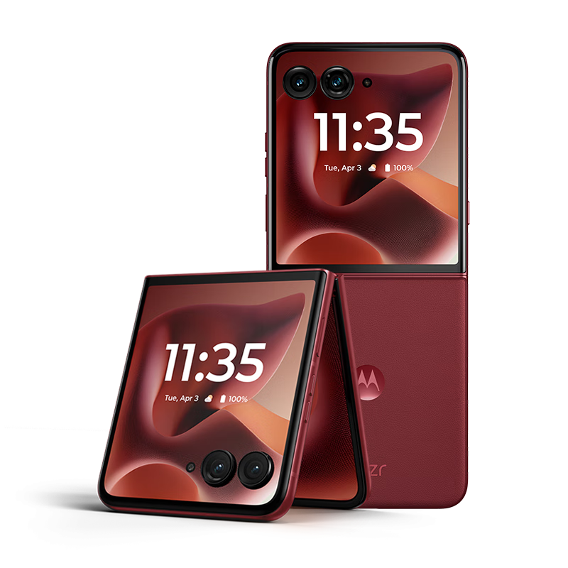 摩托罗拉 联想moto razr 60 Ultra AI元启版 4英寸大外屏 第六代折叠屏 30W无线充 5000万超广角 湿手触控 16GB+512GB 安可拉红