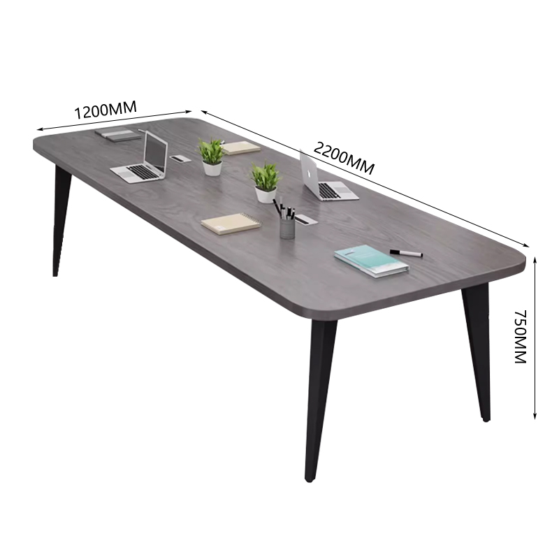 中豫鑫泽 ZYXZ5030123 会议桌简约现代长方形办公室小型会议桌 2.2米单桌高清大图