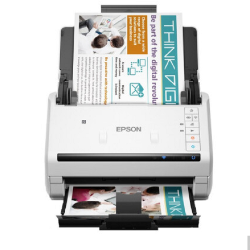 爱普生(epson)DS570W扫描仪A4馈纸式双面高速彩色文档连续进纸扫描