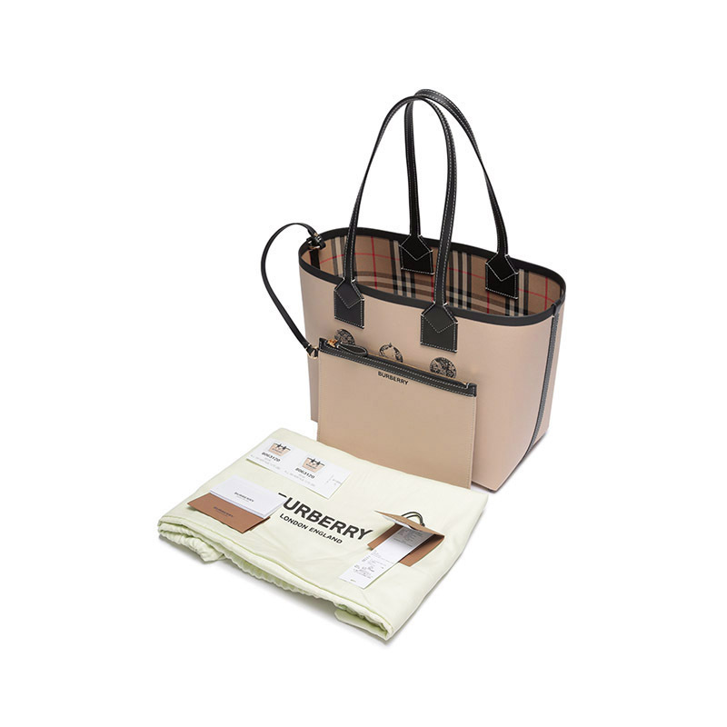 博柏利burberry女款织物london手提单肩包托特包购物袋子母包8063120