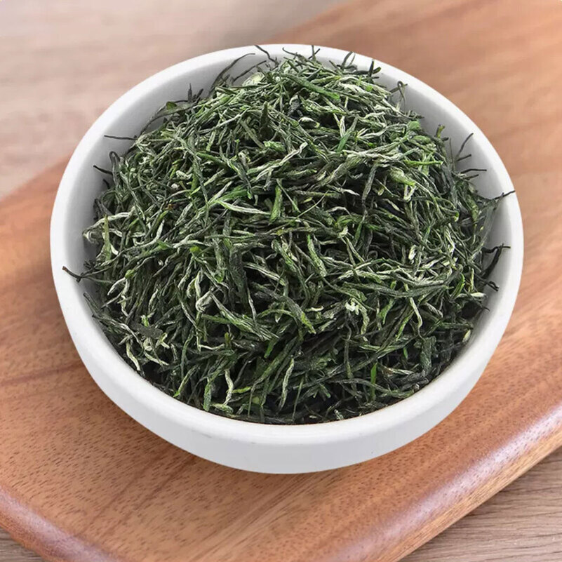 痴福毛尖绿茶新茶叶上等高山云雾明前雨春茶清香毛尖1罐装125克高清大图