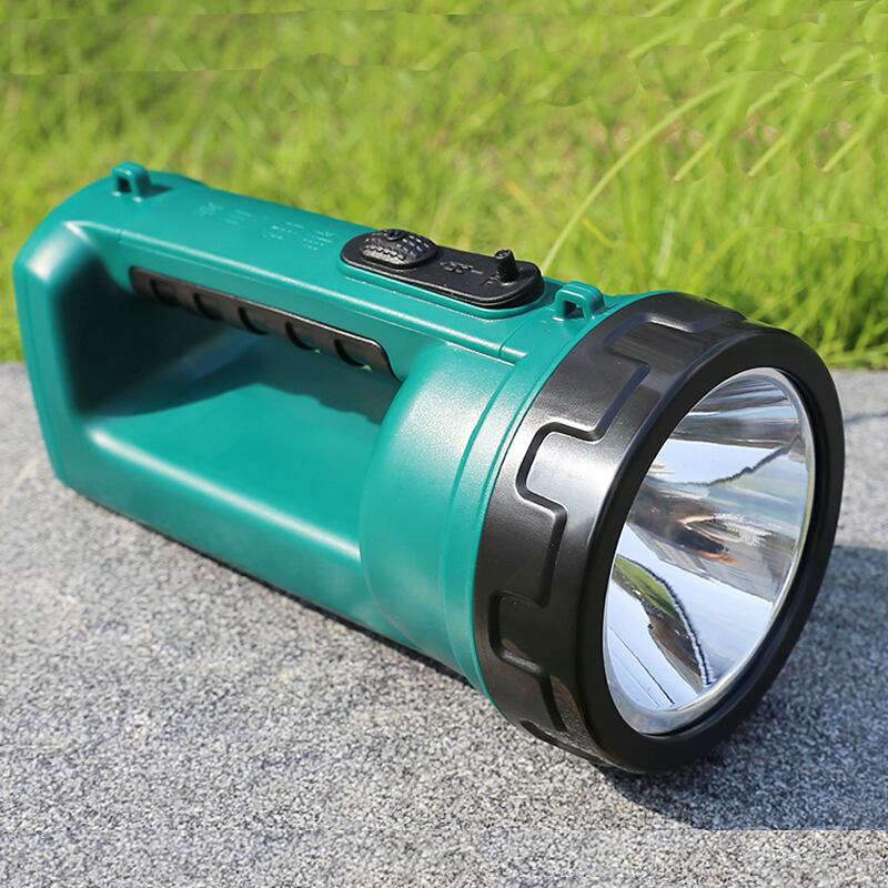 雅格yage led探照灯手电筒强光充电远射手提灯 户外照明手电筒 应急灯