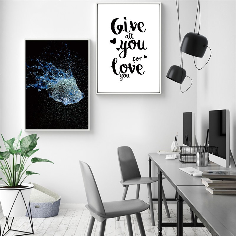 创意如鱼得水现代简约抽象油画玄关装饰画走廊过道客厅挂画壁画