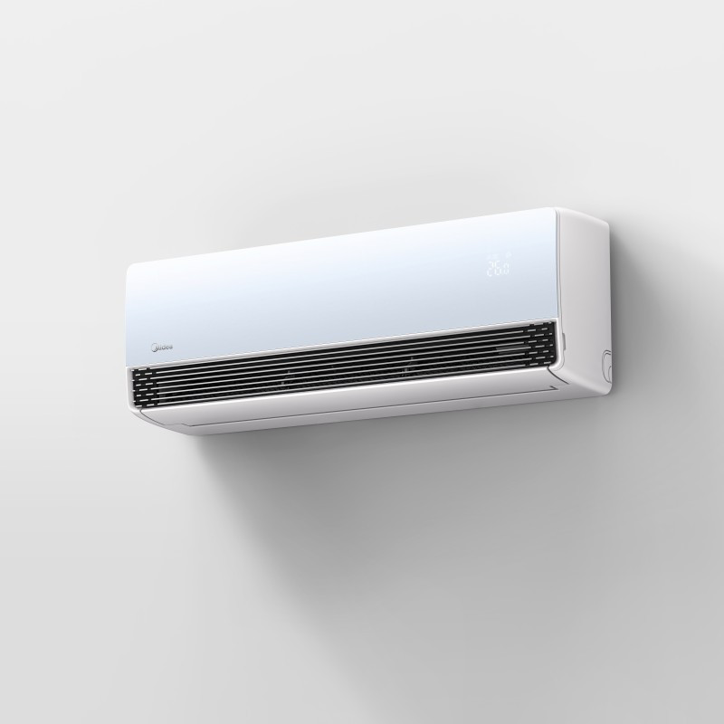 美的1.5匹挂壁式冷暖空调KFR-35GW/QS1 三重柔化风56℃高温不停机超大风口高清大图