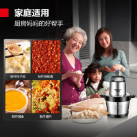 德玛仕DEMASHI绞肉机家用商用电动大容量搅拌机大功率不锈钢碎肉机绞馅机多功能料理机绞肉馅机 JR-06