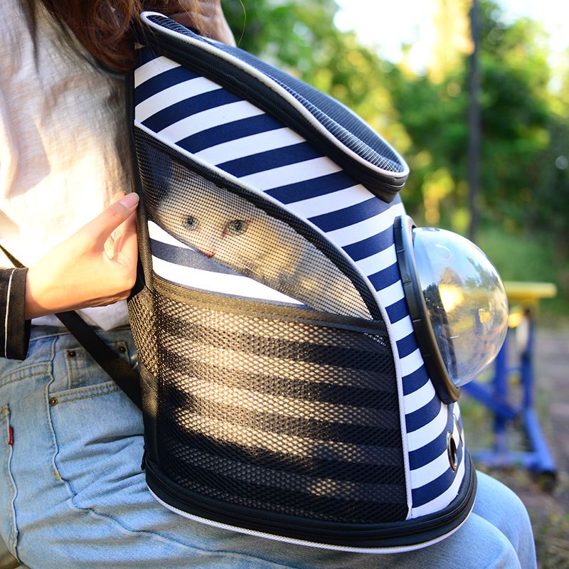 蓝猫包太空宠物舱包外出便携狗狗装猫笼子双肩猫袋用品书包猫咪背包