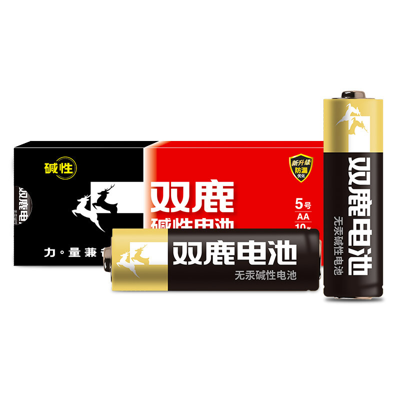 双鹿电池新精品5号碱性电池20粒 适用于儿童玩具/遥控器/鼠标/话筒/闹钟/ 五号/LR6/AA/电池高清大图
