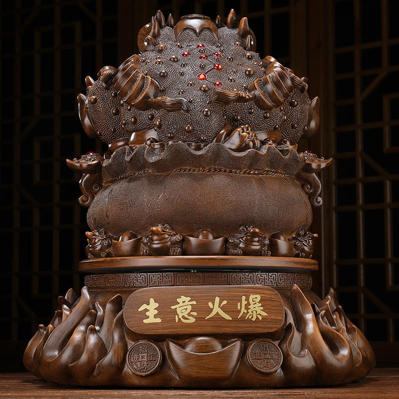 家柏饰(CORATED)金蟾摆件实用大气公司饭店铺收银台装饰开张送礼开业礼品高清大图
