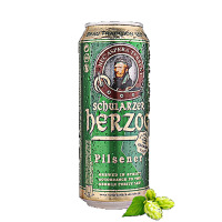 德国进口 歌德(schwarzer herzog )黄啤酒 500ml