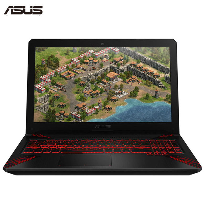 华硕(ASUS)飞行堡垒火陨FX80GE 15.6英寸笔记本电脑(i7-8750H 8G 1T+128G 4G独 黑 )