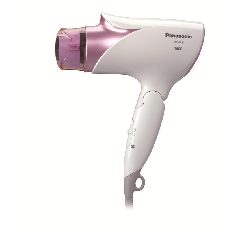 松下(Panasonic)电吹风EH-ND41-P 6档恒温护发可折叠便携吹风机1600W 粉
