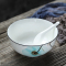苏氏陶瓷( SUSHI CERAMICS)汤碗 梦之兰日韩欧式陶瓷面碗7英寸2只装釉下彩餐具