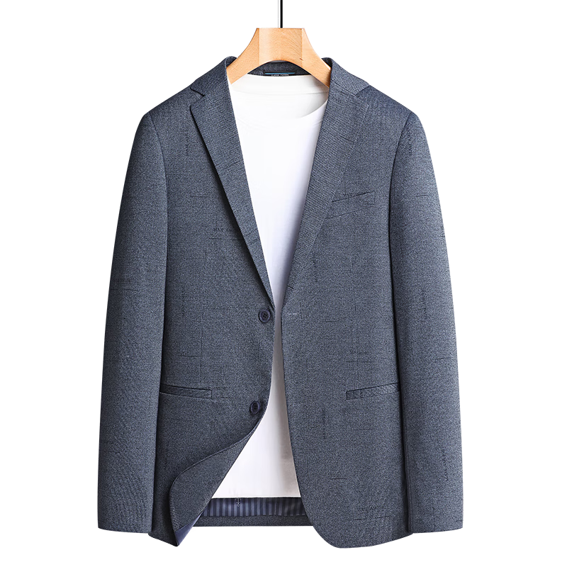 罗蒙春夏秋男士休闲西服欧版修身小西装男单西装上衣外套