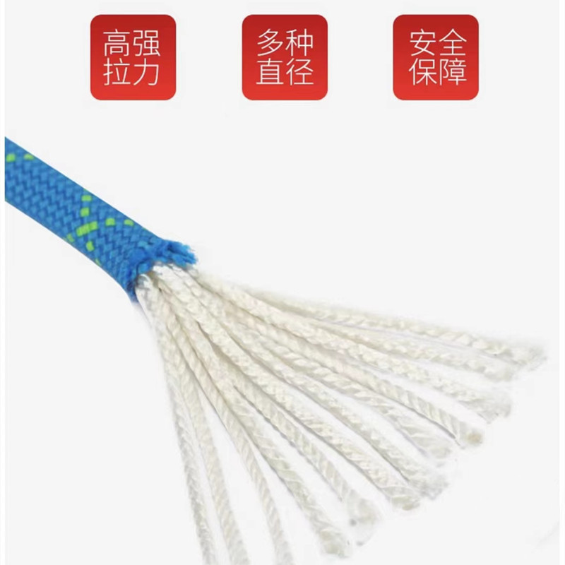 兴意隆 攀登绳动力绳户外攀岩防坠落保护绳速降装备绳索保险绳拓展训练登山 黄色直径12mm(1米价格)