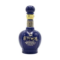新疆额河明珠蓝钻纯粮食白酒国产固态发酵浓香送礼高档单瓶500ml 42度