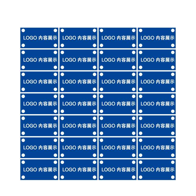伟文 KP-30[C] 挂牌 33mm*18mm 1 套 蓝色高清大图