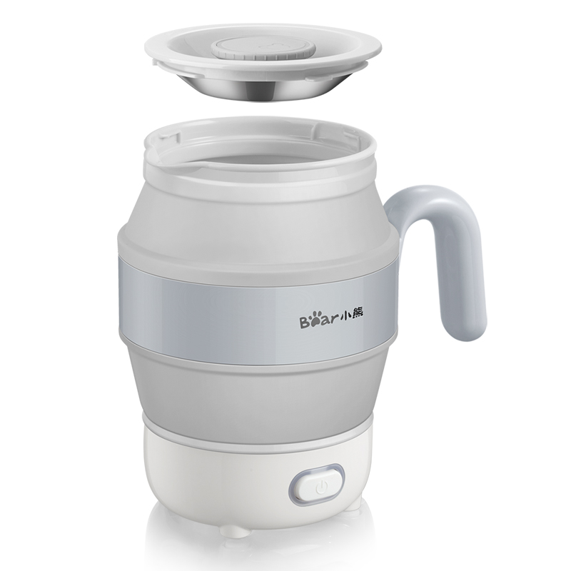 小熊(bear)电水壶 便携式折叠电热水壶出差旅行宿舍小型迷你家用烧