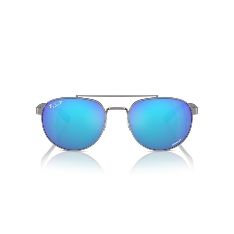 RayBan代购雷朋墨镜时尚男士遮阳金属框太阳眼镜蓝金偏光清晰防护
