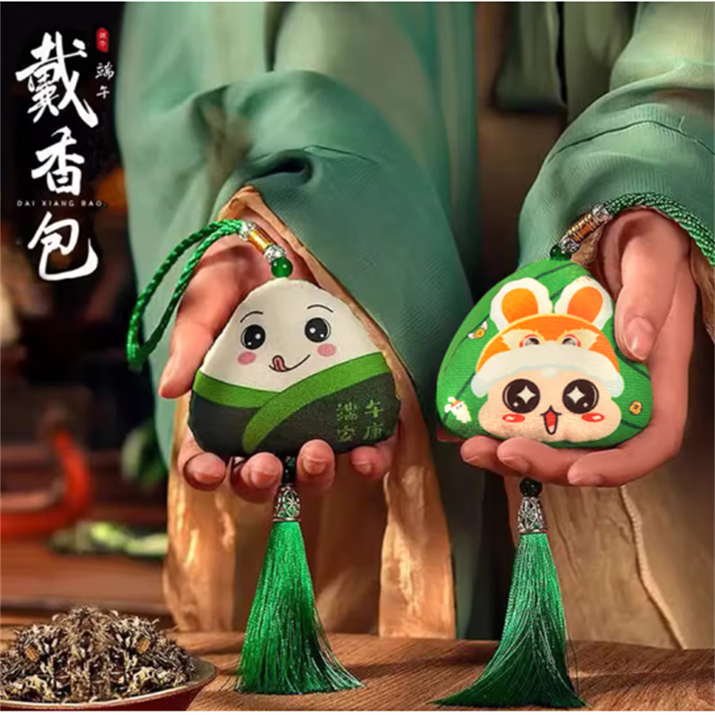 倍适威 端午节DIY香包材料包装饰香囊学校手工diy儿童创意卡通材料包艾叶粽子挂件高清大图