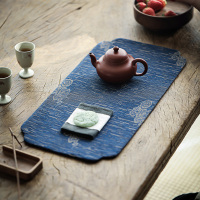 領藝 优选小茶席干泡垫香云纱织锦功夫茶具配件防水禅意壶承垫