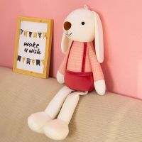 可爱小兔子毛绒玩具兔子公仔大号垂耳兔布娃娃抱枕女生陪睡觉女孩 红色 40厘米[交个朋友]