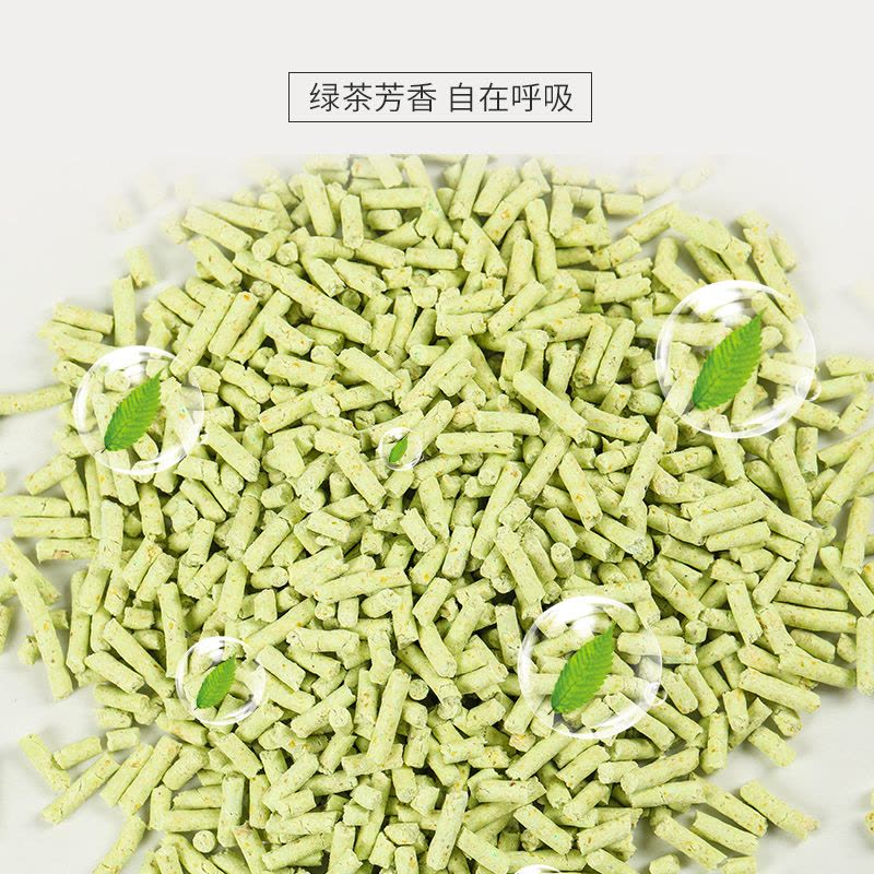 诺旦猫砂绿茶植物豆腐猫砂6L细颗粒猫砂发4袋(发货迅速)图片