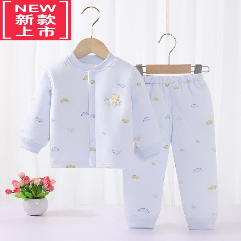 可莉允婴儿秋冬棉衣分体套装男女宝宝夹棉外套加厚保暖衣服新生儿薄棉服图片