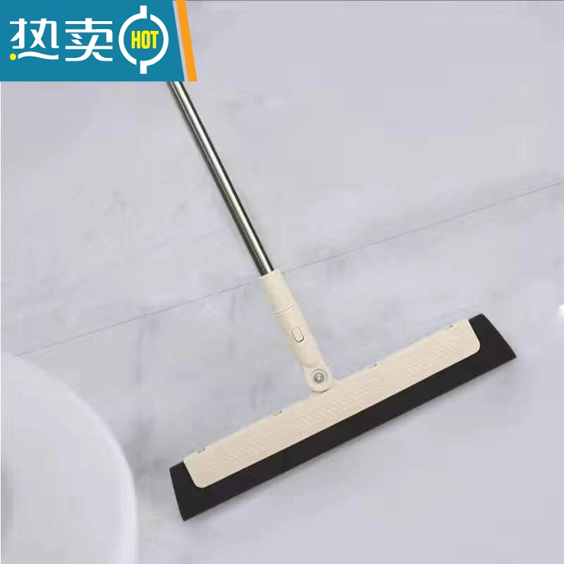 敬平擦玻璃器家用刮水器保洁专用擦洗外窗户专用工具高层 30cm泡沫条+0.5米杆子-米咖色高清大图