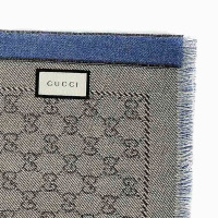 [直营]GUCCI 古驰 男女中性经典双G纯羊毛围巾 175*34cm