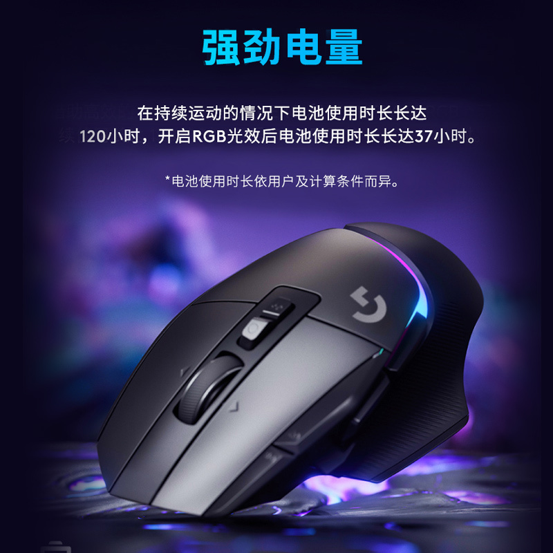 罗技(Logitech) G502 X PLUS无线游戏鼠标-白色高清大图