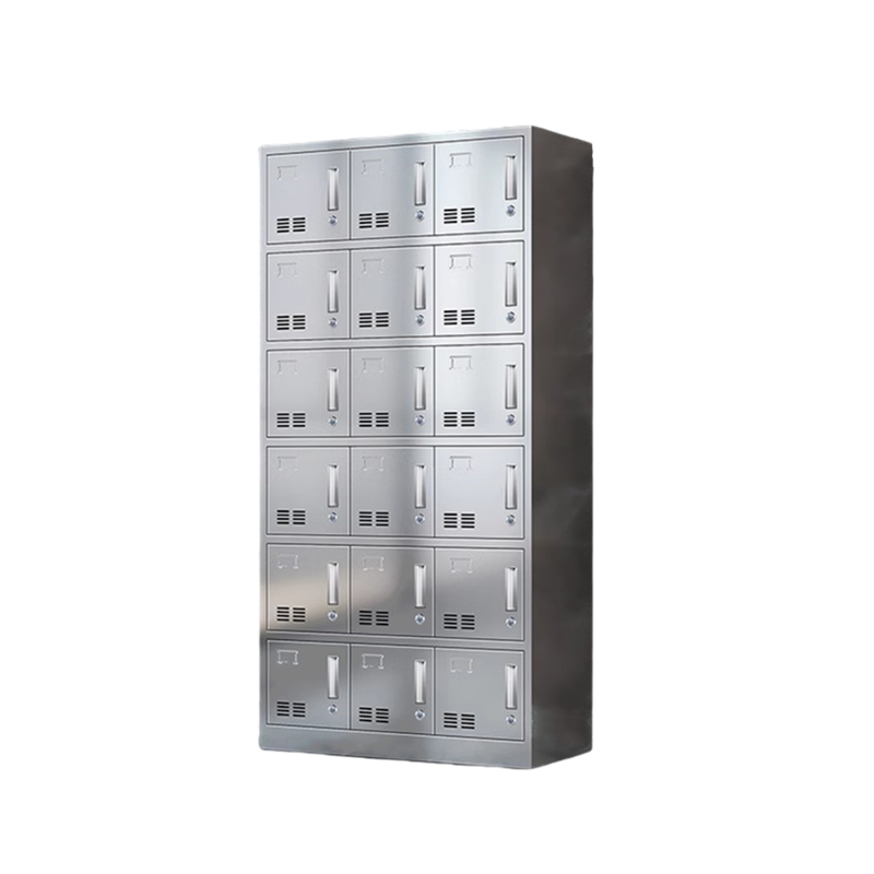 迅迈 十八门更衣柜201不锈钢铁皮柜储物柜42*90*180cm 单位;台高清大图