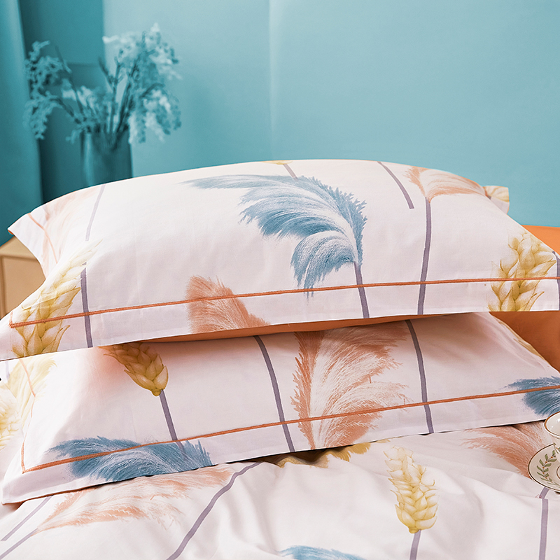 唐纳家纺 铂金棉四件套-麦风-白 200*230CM- TN-KT23040高清大图