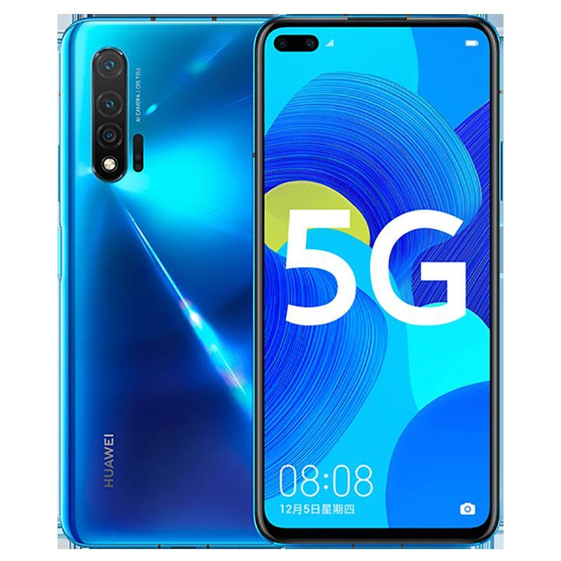 特价[二手9成新]华为nova6 5G 苏音蓝 8GB+128GB全网通安卓手机6.57英寸屏麒麟990娱乐备用5G手机