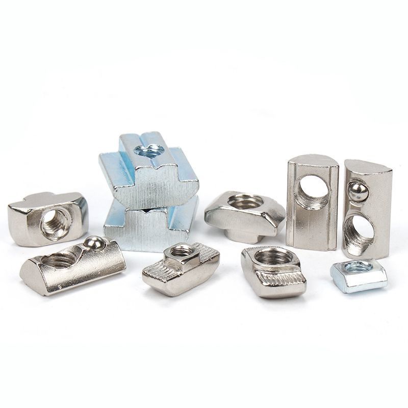 铝型材t型螺母滑块弹性螺母单点弹片欧标国标20304045m4m5m6m8t型20型