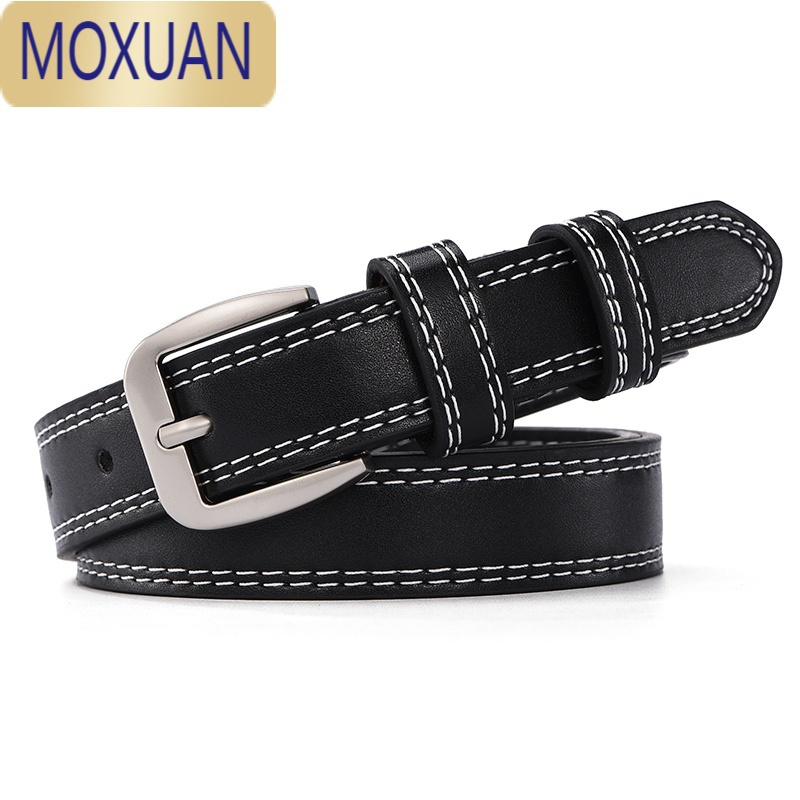 MOXUAN皮带女士简约休闲百搭韩国潮流bf风时尚个生韩版细腰带女装饰
