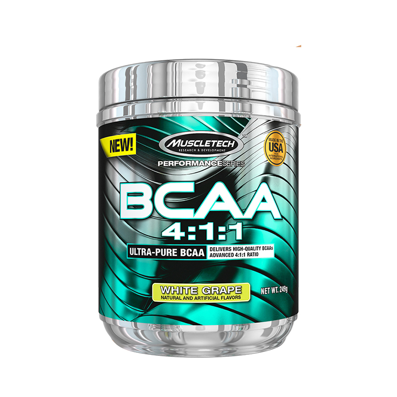 Muscletech肌肉科技苏宁自营支链氨基酸BCAA粉剂男女健身增健肌蛋白粉官方正品原装进口(白葡萄味)