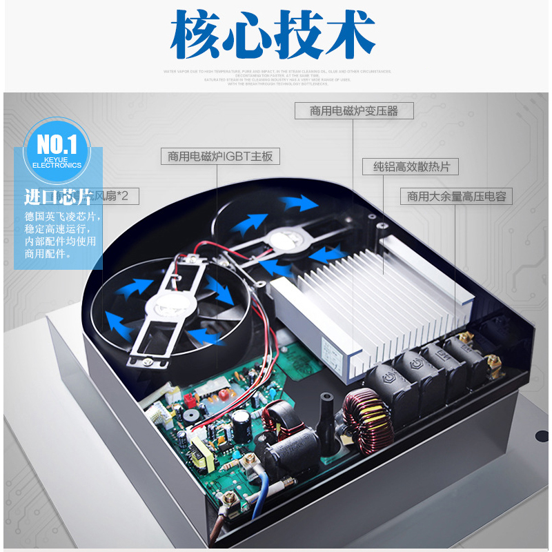 商用电磁炉厨房设备饭店食堂台式平面炉8KW/380V
