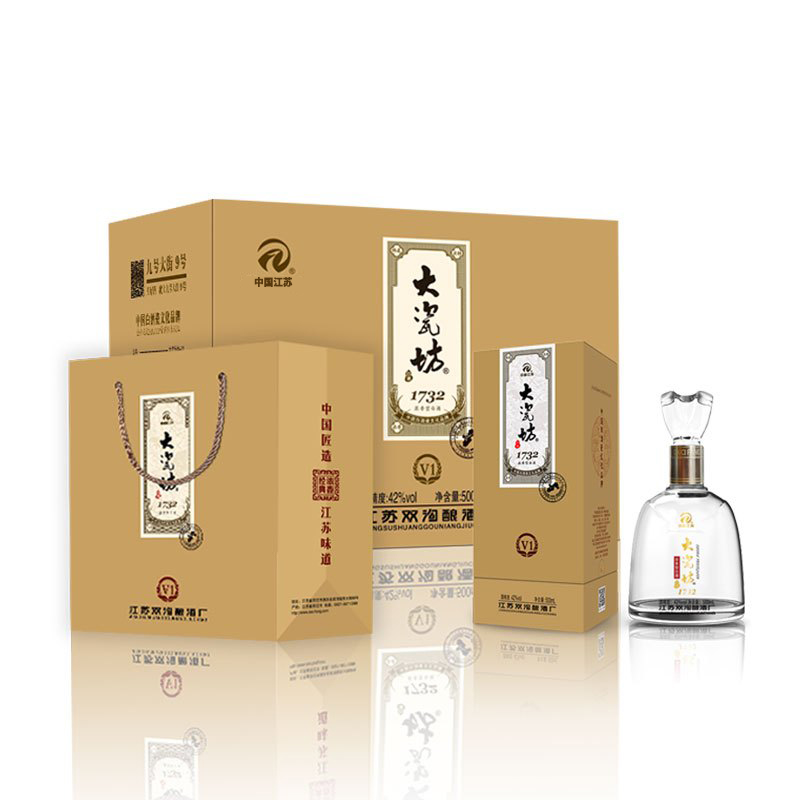 42%vol 大瓷坊酒-V1(升级版) 500mlx1x6/箱 浓香型白酒 纯粮酿造高清大图